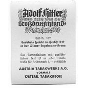 GOEBBELS LPRICHT IM HERBLT 1932 IN DER WIENER ENGELMANN-ARENA