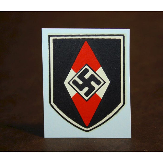 HJ (HITLER YOUTH) GERMAN WW2 HELMET DECAL