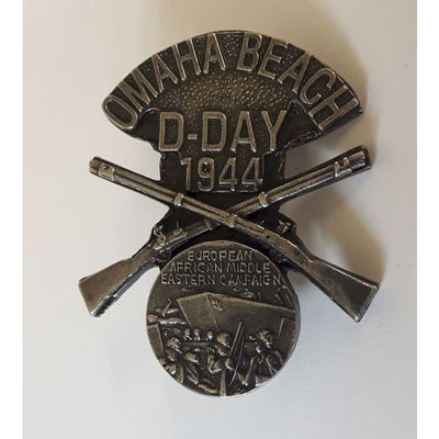 D-DAY 1944 OMAHA BEACH AMERICAN COMMEMORATIVE BADGE