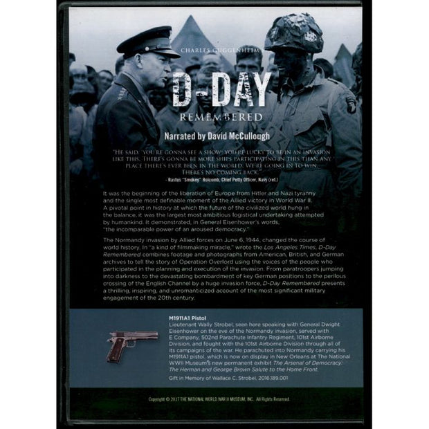 D-DAY REMEMBERED DVD NEWLY DIGITALLY REMASTERED