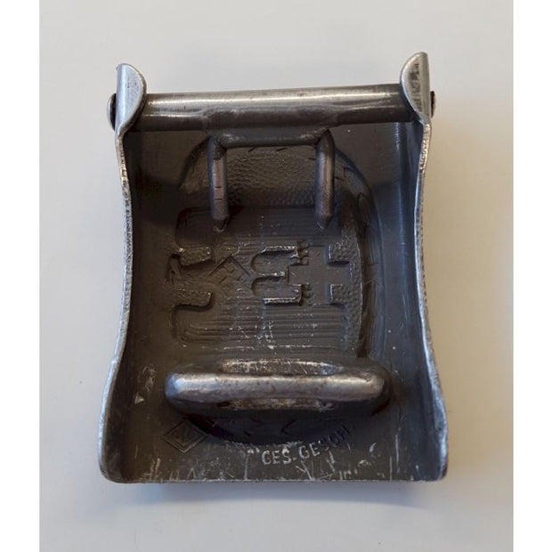 GERMAN DRK EM/NCO'S ALUMINIUM PEBBLED BELT BUCKLE