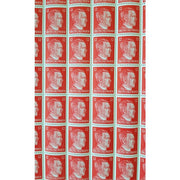 FULL AND COMPLETE GERMAN WWII HITLER HEAD STAMP SHEET OF 100 STAMPS 12 RPF VALUE. FULL GUM