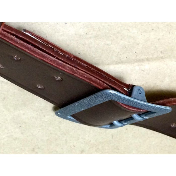 GERMAN OFFICERS BROWN LEATHER BELT for ARMY OR LUFTWAFFE