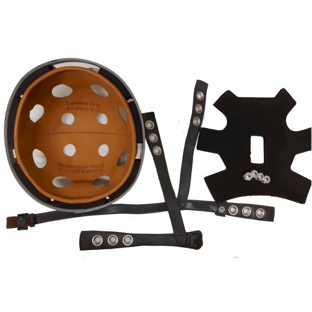 German M38 Helmet Liner ,chinstrap, Dome Pad and Bolts for German Ww2 ...