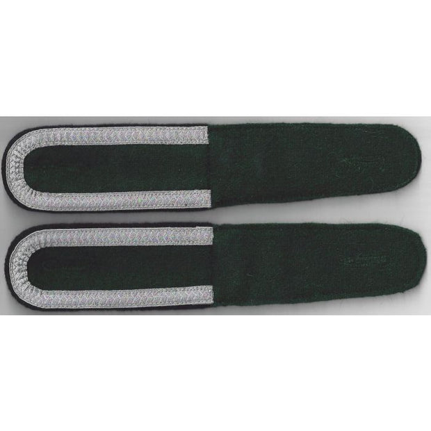GERMAN UNTEROFFIZIER BOTTLE GREEN SHOULDER BOARDS ( PIONEER )