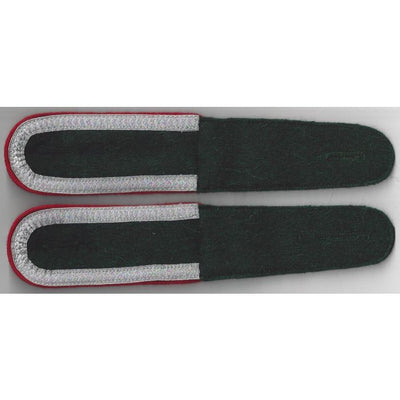 GERMAN UNTEROFFIZIER BOTTLE GREEN SHOULDER BOARDS ( ARTILLERY )