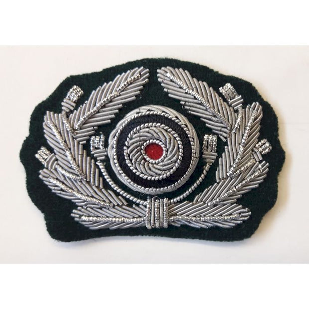 GERMAN ARMY OFFICERS CAP WREATH CAP INSIGNIA