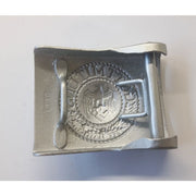 GERMAN BELT BUCKLE ARMY ENLISTED MAN GREY STEEL