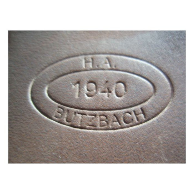 GERMAN BELT BUCKLE LEATHER TAB
