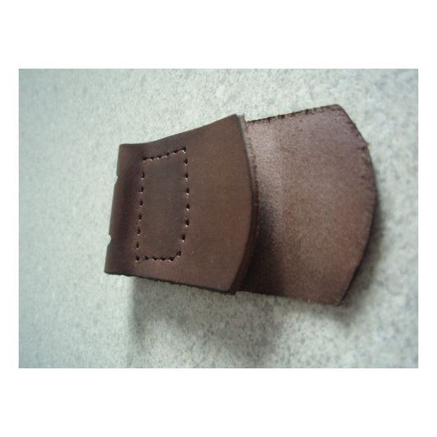 GERMAN BELT BUCKLE LEATHER TAB