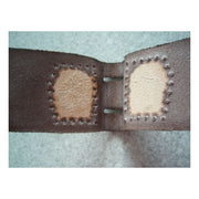 GERMAN BELT BUCKLE LEATHER TAB