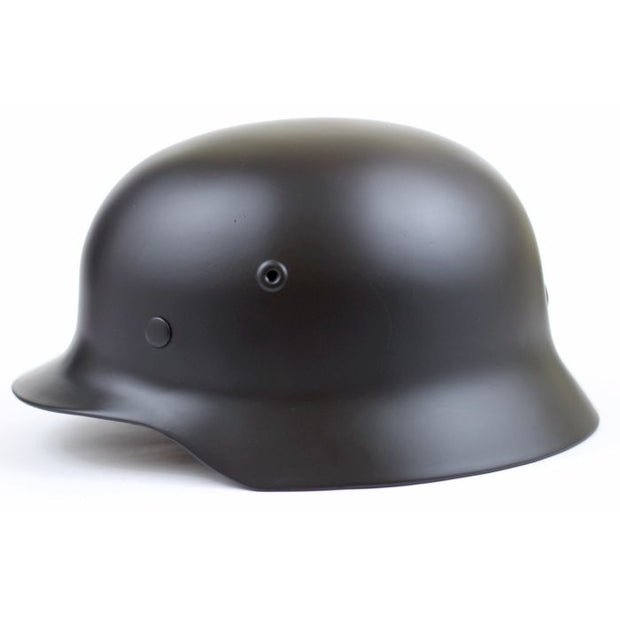 German Black Ss M40 Steel Helmet