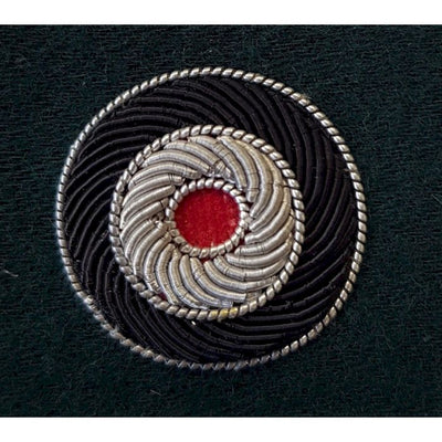 GERMAN BULLION ARMY CAP COCKADE- DARK GREEN
