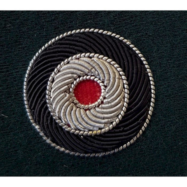GERMAN BULLION ARMY CAP COCKADE- DARK GREEN