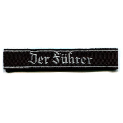 GERMAN DER FUHRER 4.SS REGIMENT OF 2.SS DIVISION BULLION CUFF TITLE