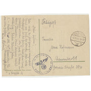 GERMAN FOLK LORE POSTCARDS FROM WW11 WITH WRITTEN LETTERS TO BACK HOME