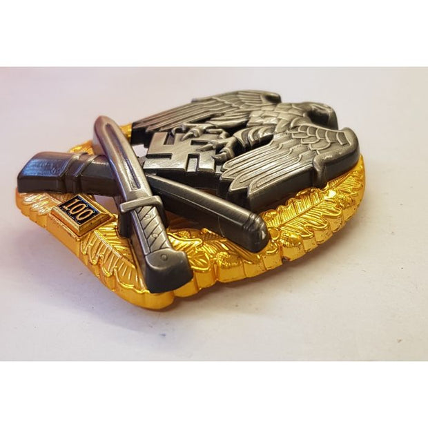 GERMAN GENERAL ASSAULT BADGE 100 Actions - Gold & Silver