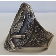 German Wwii General Assualt Badge Ring Silver