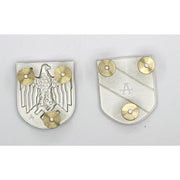 GERMAN HEER PITH HELMET SHIELD PAIR