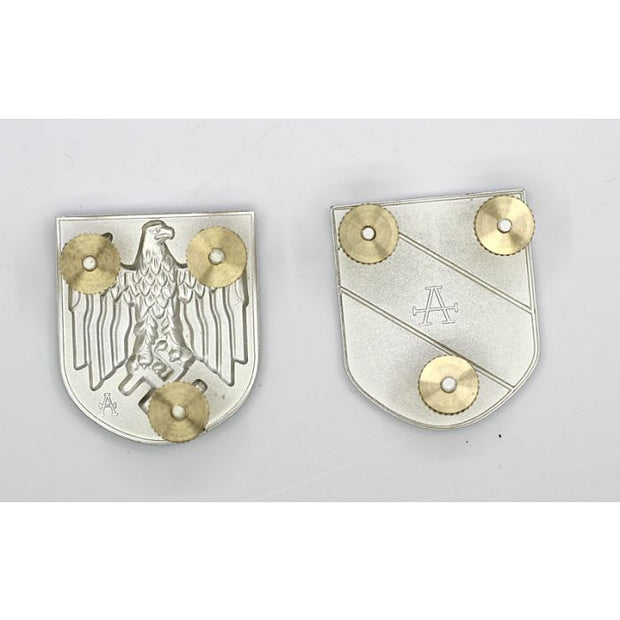 GERMAN HEER PITH HELMET SHIELD PAIR