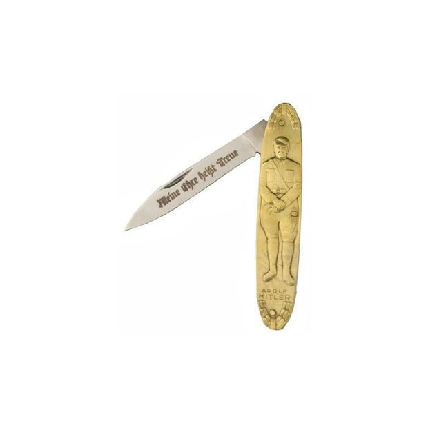 GERMAN HITLER POCKET KNIFE WITH "Meine Ehre Heist Treue" MOTTO