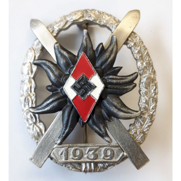 GERMAN HITLER YOUTH EXPERT SKIER BADGE