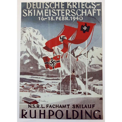 GERMAN KREIGS SKI CHAMPIONSHIP METAL SIGN