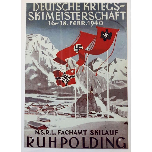 GERMAN KREIGS SKI CHAMPIONSHIP METAL SIGN