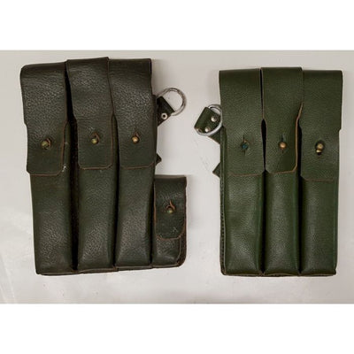 German Leather Mp 38/40 Schmeisser Pouch Set