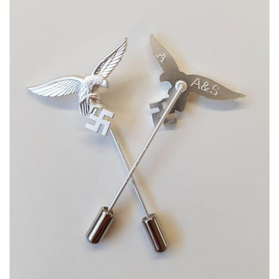 GERMAN LUFTWAFFE EAGLE STICK PIN SILVER