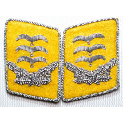 GERMAN LUFTWAFFE FLIGHT FALLSCHIRMJAGER HAUPTMANN'S COLLAR TABS