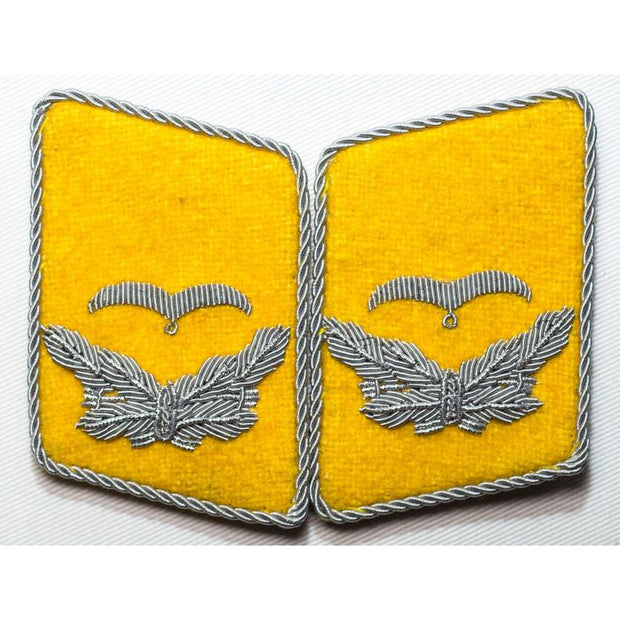 GERMAN LUFTWAFFE FLIGHT FALLSCHIRMJAGER LIEUTENANT'S COLLAR TABS