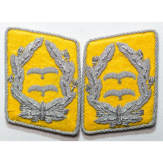 GERMAN LUFTWAFFE FLIGHT FALLSCHIRMJAGER OBERLIEUTENANT'S FIELD GRADE COLLAR TABS