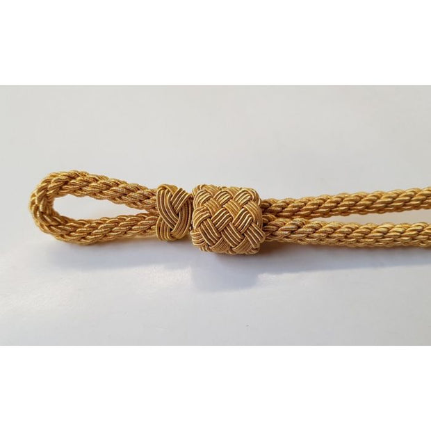 GERMAN OFFICER'S VISOR CAP CHIN STRAP CORD - GOLD