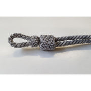 GERMAN OFFICER'S VISOR CAP CHIN STRAP CORD - SILVER