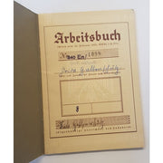 GERMAN NAZI PARTY PAY WORKBOOK DEUTFCHES REICH ARBEITSBUCH