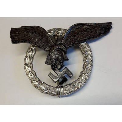 GERMAN ROUND PILOT BADGE - SILVER