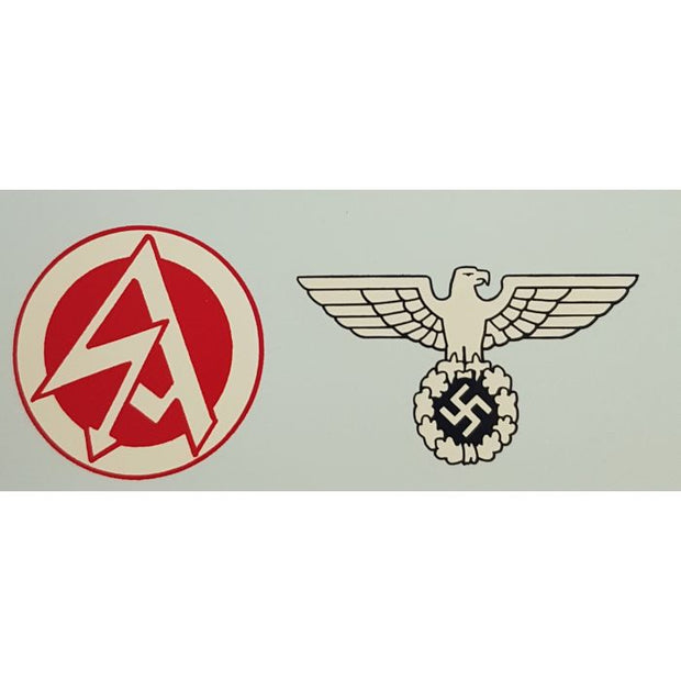 GERMAN SA RUNES & EAGLE HELMET DECAL