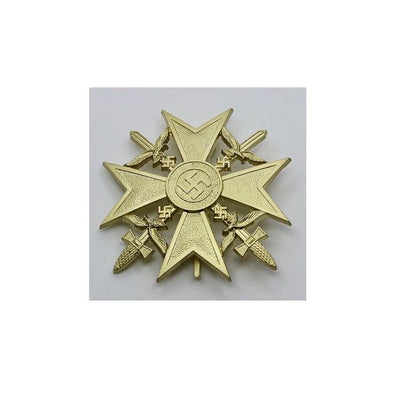 GERMAN WW2 SPANISH CROSS WITH SWORDS GOLD