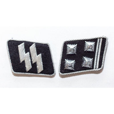 GERMAN SS-OBERSTURMBANNFUHRER (Lieutenant Colonel) OFFICER COLLAR TABS