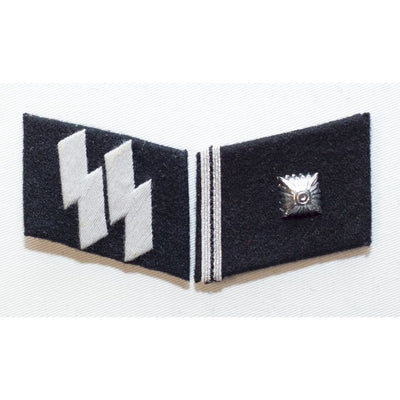 GERMAN SS-SCHARFUHRER (Staff Sargeant) ENLISTED MAN COLLAR TABS