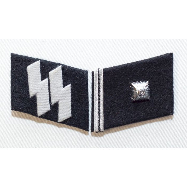 GERMAN SS-SCHARFUHRER (Staff Sargeant) ENLISTED MAN COLLAR TABS