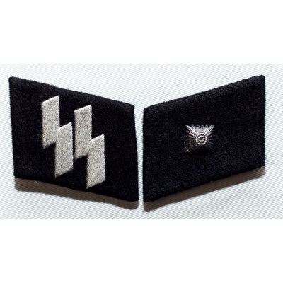 GERMAN SS-UNTERCHARFUHRER (Sargeant) ENLISTED MAN COLLAR TABS