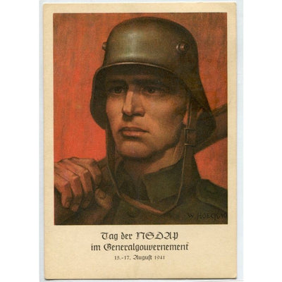 GERMAN TAG DER NSDAP IM GENERALNEMENT POSTCARD "Stempel : Generalgouvernement Krakau"