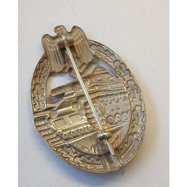 GERMAN TANK BATTLE BADGE SILVER - HIGH QUALITY