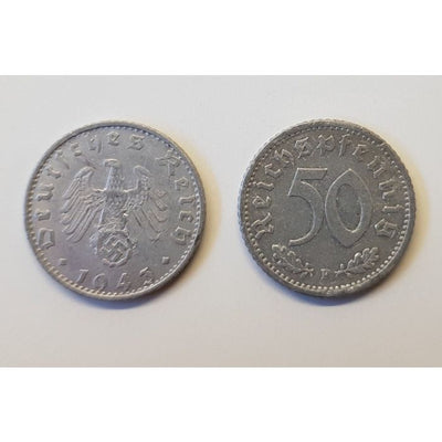 GERMAN THIRD REICH COIN - 50 REICHSFENNING