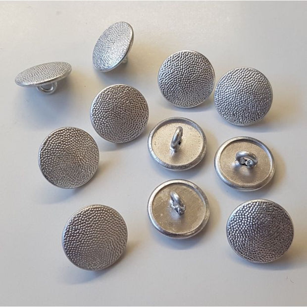 GERMAN TUNIC BUTTONS SILVER SET OF 11