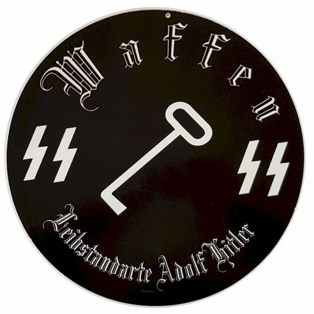 GERMAN WAFFEN SS LEIBSTANDARTE ADOLF HITLER METAL SIGN 14" X 14"