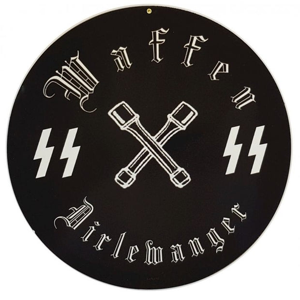 GERMAN WAFFEN SS DIRLEWANGER METAL SIGN 14" X 14"
