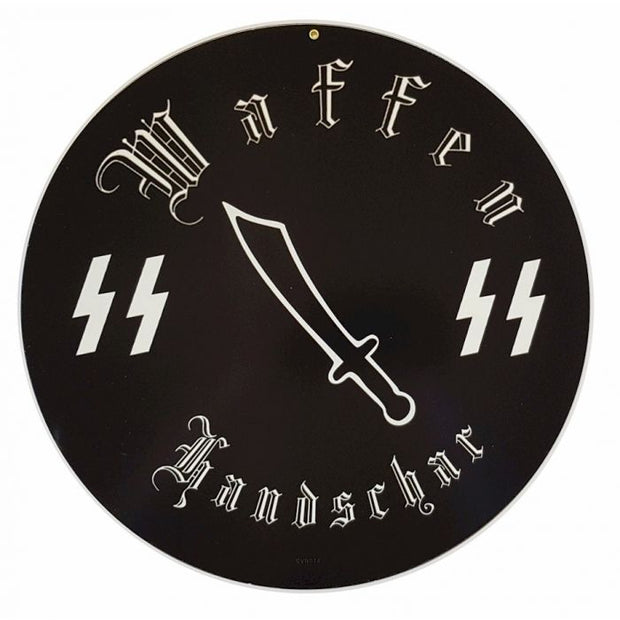 GERMAN WAFFEN SS HANDSCHAR DIVISION METAL SIGN 14" X 14"